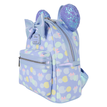 Minnie Mouse Exclusive Iridescent All-Over Print Sequin Ear Mini Backpack, Image 2