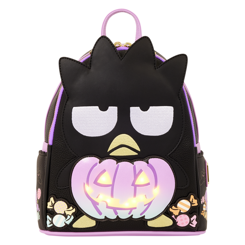 Sanrio Badtz-Maru Pumpkin Light-Up Cosplay Mini Backpack, , hi-res view 3