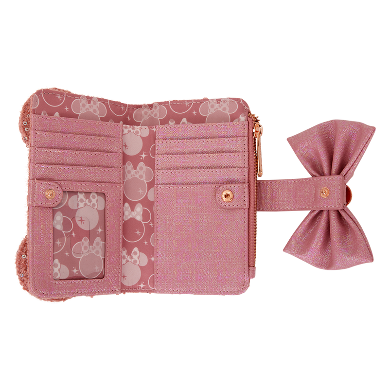 Minnie Mouse Exclusive Glitter Tweed Flap Wallet, , hi-res view 4
