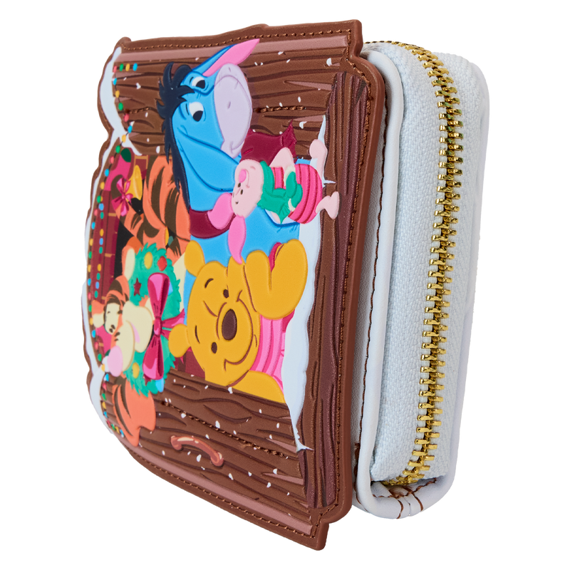 Buy Winnie The Pooh Friends Holiday Greetings Zip Around Wallet at Loungefly