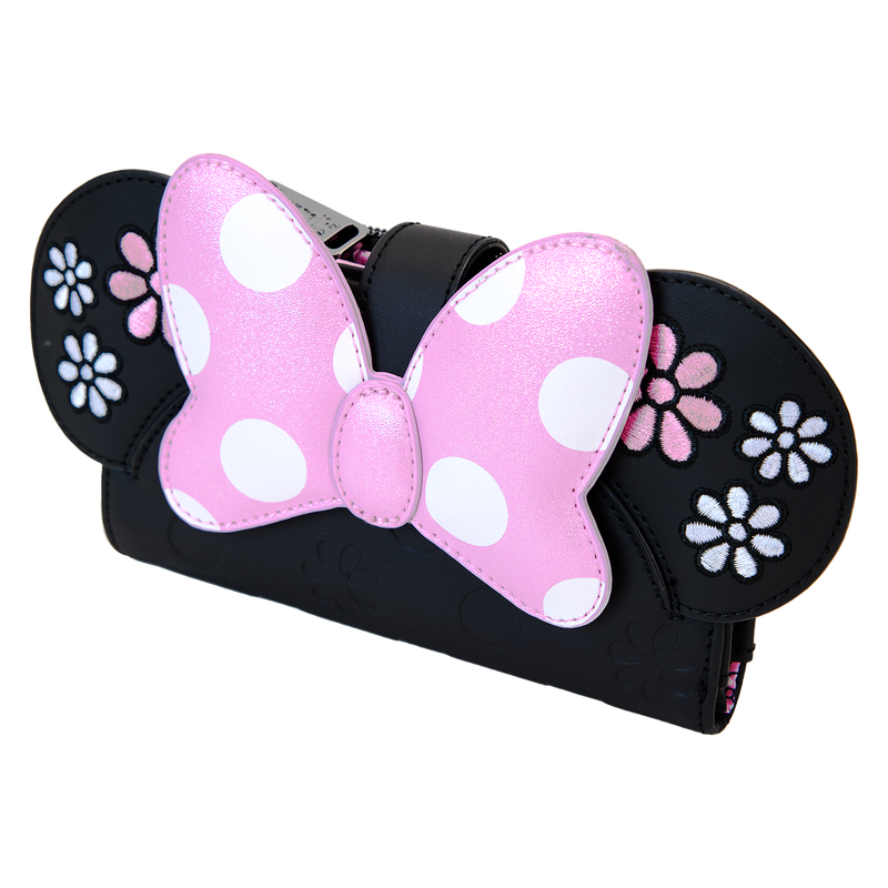 Minnie Mouse Floral Rock The Dots Flap Wallet, , hi-res view 3