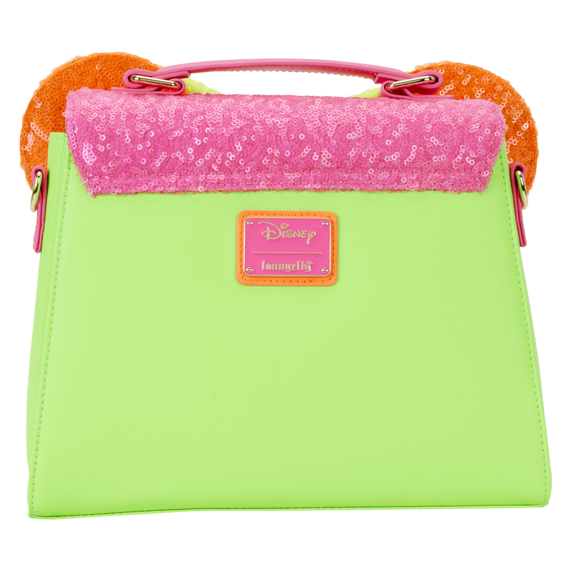 Minnie Mouse Exclusive Color Block Neon Sequin Crossbody Bag Minnie Mouse Exclusive Color Block Neon Sequin Crossbody Bag