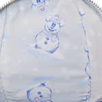 Stitch Shoppe Mickey Mouse Exclusive Winter Snowman Iridescent Figural Crossbody Bag, , hi-res view 5
