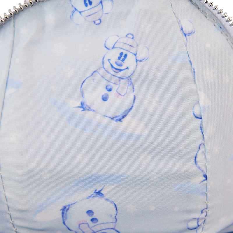 Stitch Shoppe Mickey Mouse Exclusive Winter Snowman Iridescent Figural Crossbody Bag, , hi-res view 5