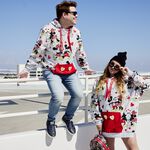 Mickey and Minnie Mouse In Love Hoodie, , hi-res image number 2