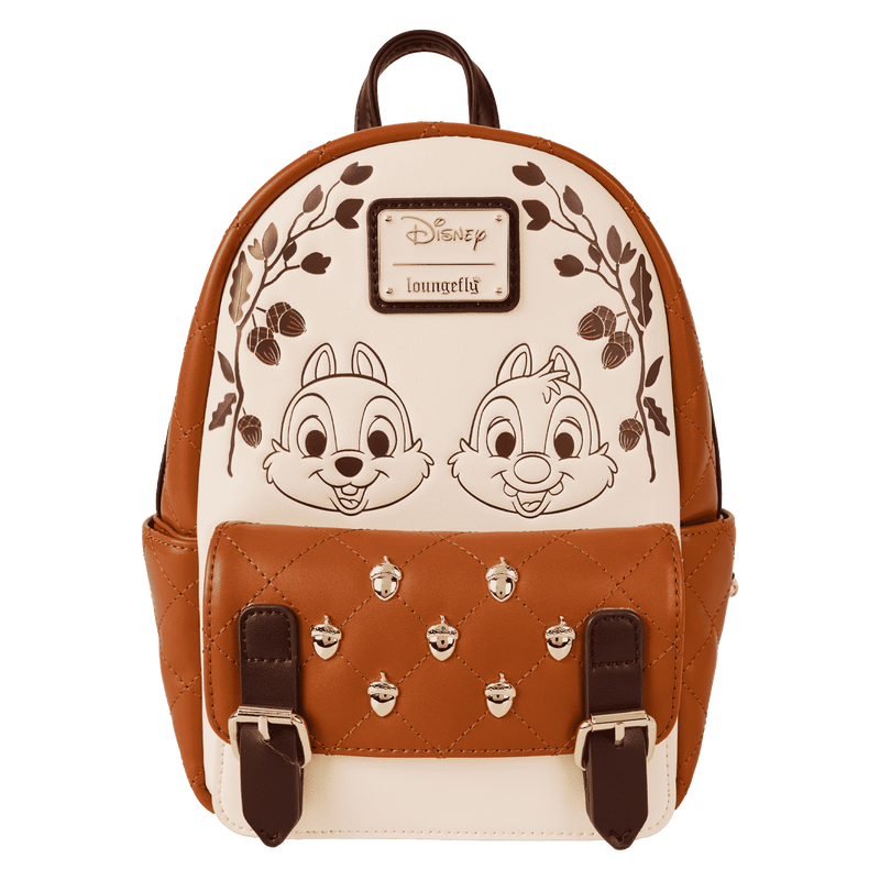 ☆Disney限定Loungefly Chip 'N' DaleどんぐりミニBackpack☆ Chip 'n' Dale Acorn Quilted Texture Mini Backpack | Loungefly