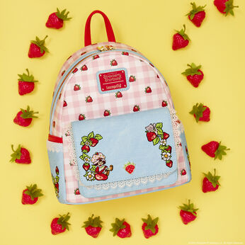 Strawberry Shortcake Denim Pocket Mini Backpack, Image 2