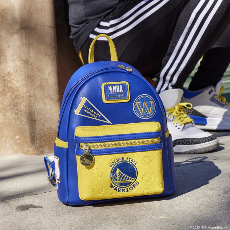 NBA Golden State Warriors Patch Icons Mini Backpack, , hi-res view 2
