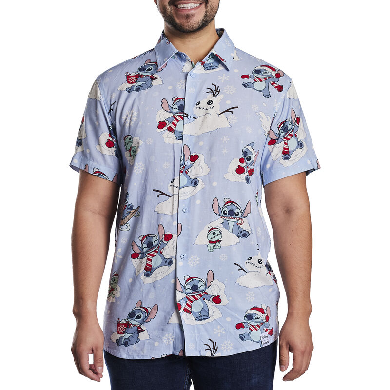 Stitch Holiday Unisex Camp Shirt, , hi-res view 1