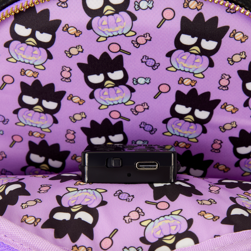 Sanrio Badtz-Maru Pumpkin Light-Up Cosplay Mini Backpack, , hi-res view 6
