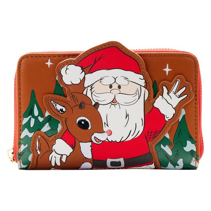 Exclusive - Rudolph the Red-Nosed Reindeer and Santa Cosplay Zip Around Wallet, , hi-res image number 1
