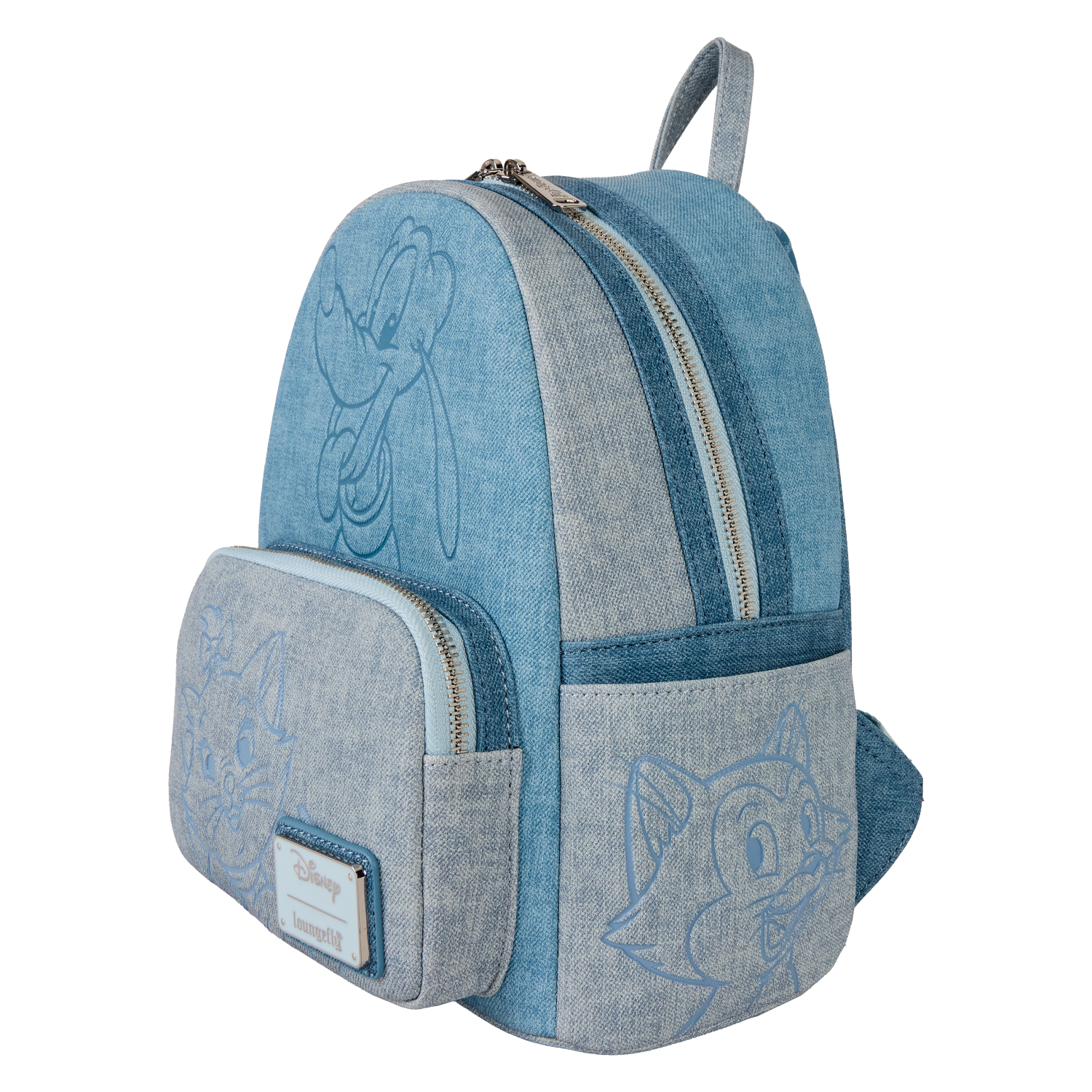 WDBK4023-LFDISNEYDOGSANDCATSFAUXDENIMMINIBACKPACK1047