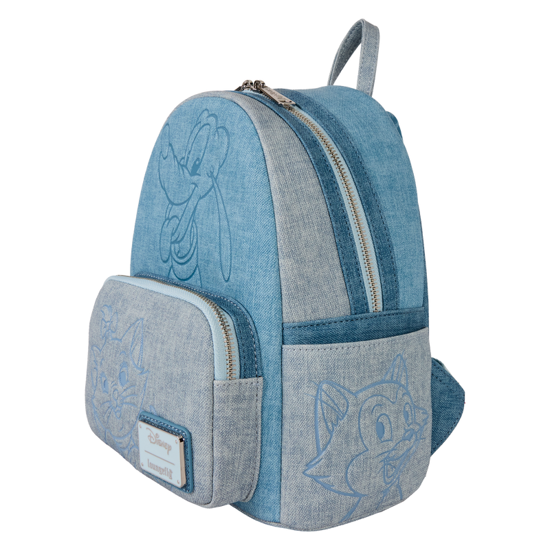 Disney Dogs & Cats Faux Denim Mini Backpack, , hi-res view 5
