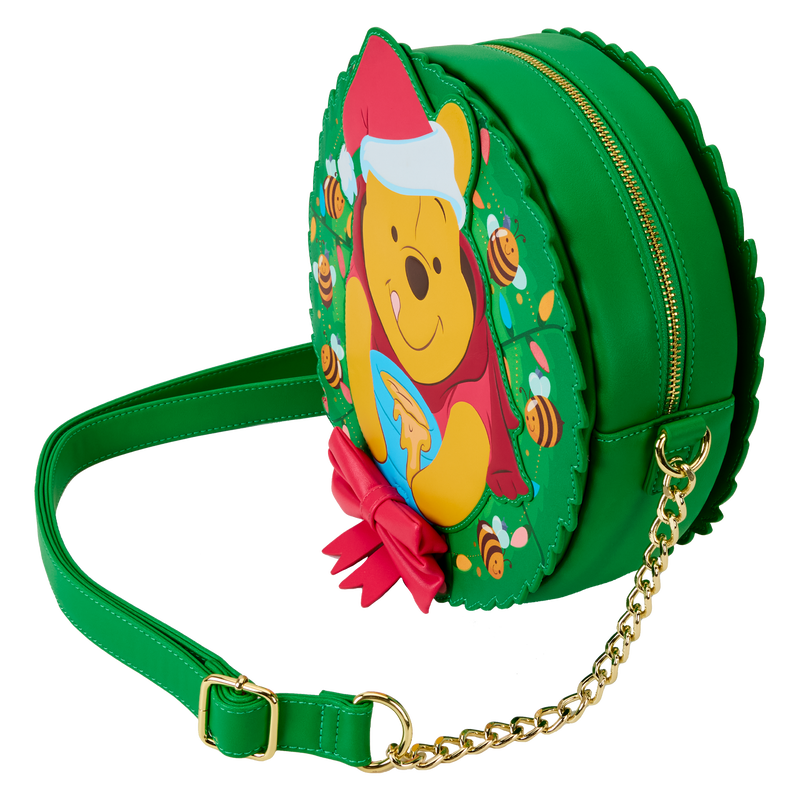 Winnie The Pooh Stuck In Wreath Glow Crossbody Bag, , hi-res view 5