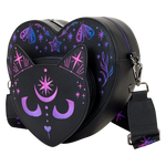 Loungefly Neon Cat Heart Figural Crossbody Bag, , hi-res view 3
