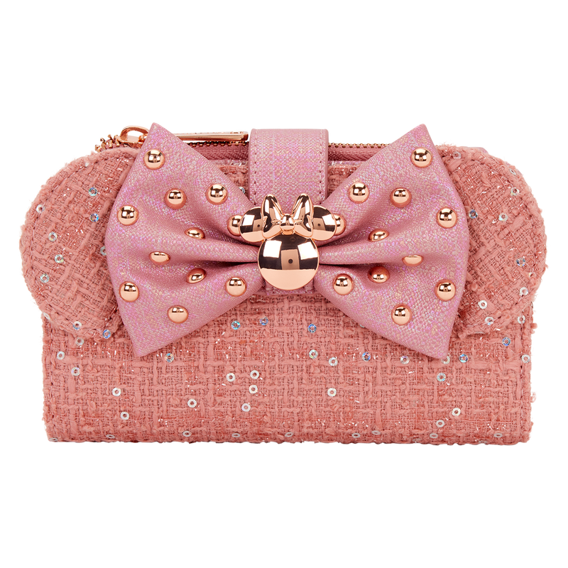 Minnie Mouse Exclusive Glitter Tweed Flap Wallet, , hi-res view 1