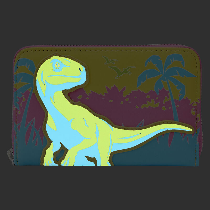 SDCC Limited Edition Jurassic Park 30th Anniversary Neon Zip Around Wallet, , hi-res view 3