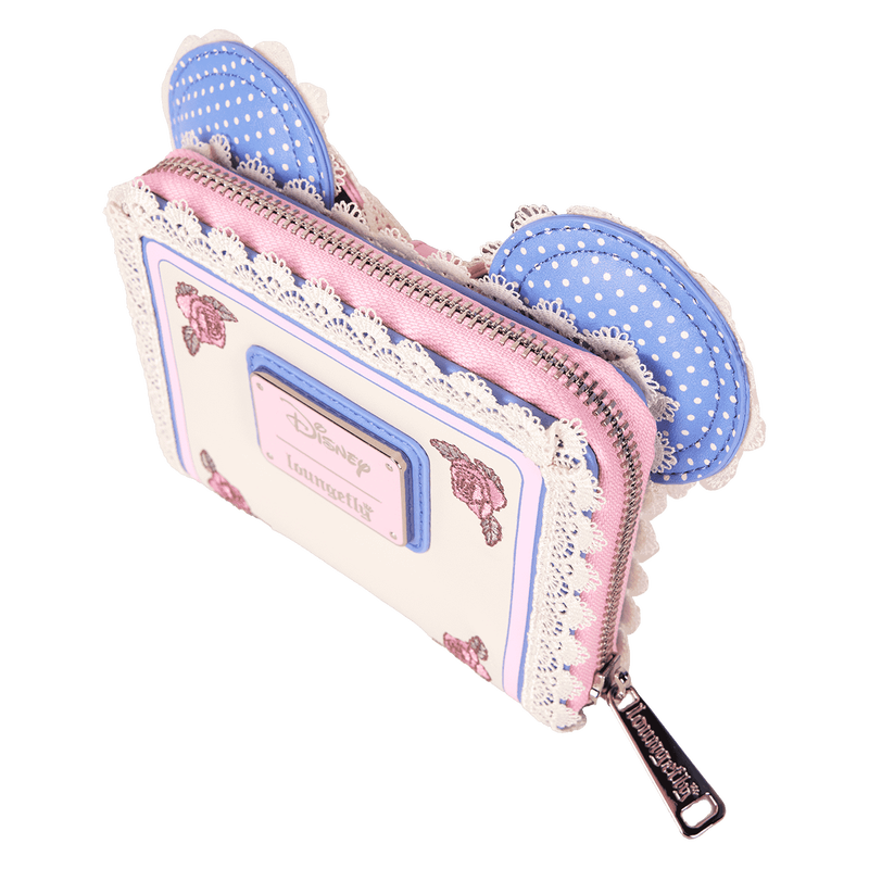 Minnie Mouse Floral and Lace Zip Around Wallet, , hi-res view 4