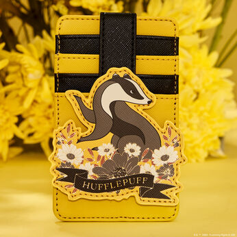 Harry Potter Hufflepuff House Floral Tattoo Card Holder, Image 2