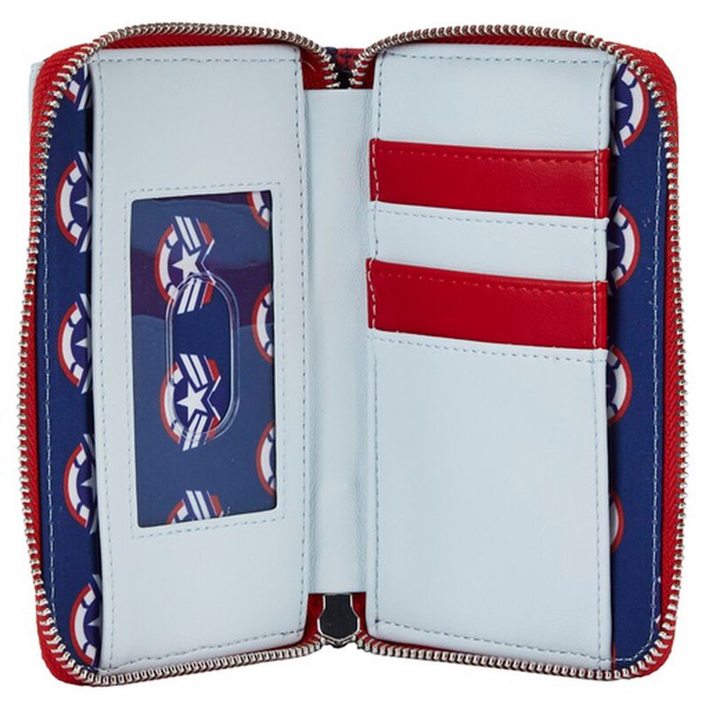 Falcon Captain America Cosplay Zip Around Wallet, , hi-res view 4