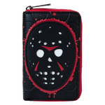 Friday The 13th Exclusive Jason Mask Glow Zip Around Wallet, , hi-res view 1