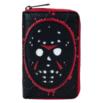 Friday The 13th Exclusive Jason Mask Glow Zip Around Wallet, Image 1