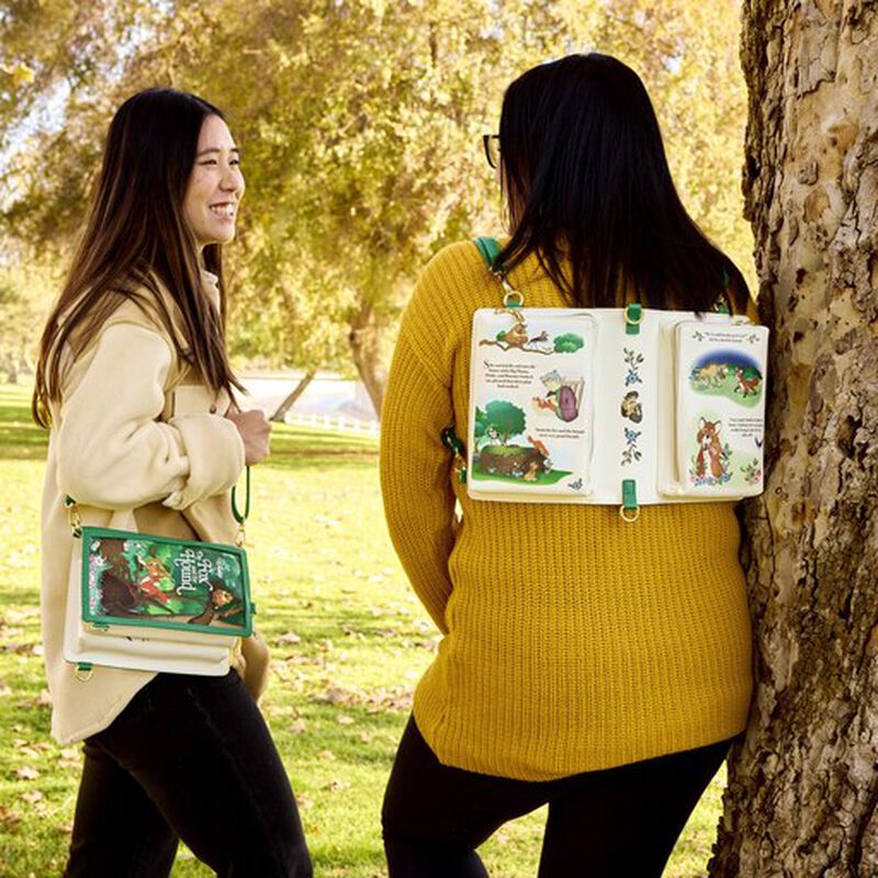 【Loungefly】Disney きつねと猟犬 ブック型 クロスボディバック The Fox and the Hound Storybook Convertible Backpack