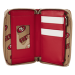 NFL San Francisco 49ers Sequin Zip Around Wallet, , hi-res view 4