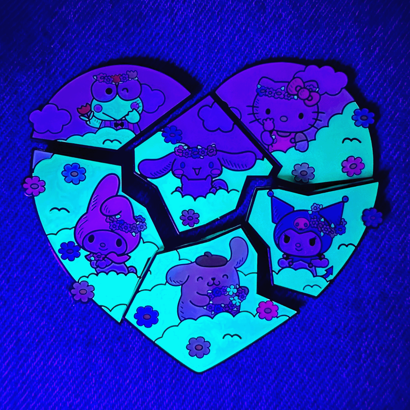 Hello Kitty And Friends Flower Crown Puzzle Blind Box Pin - Sanrio, , hi-res view 3