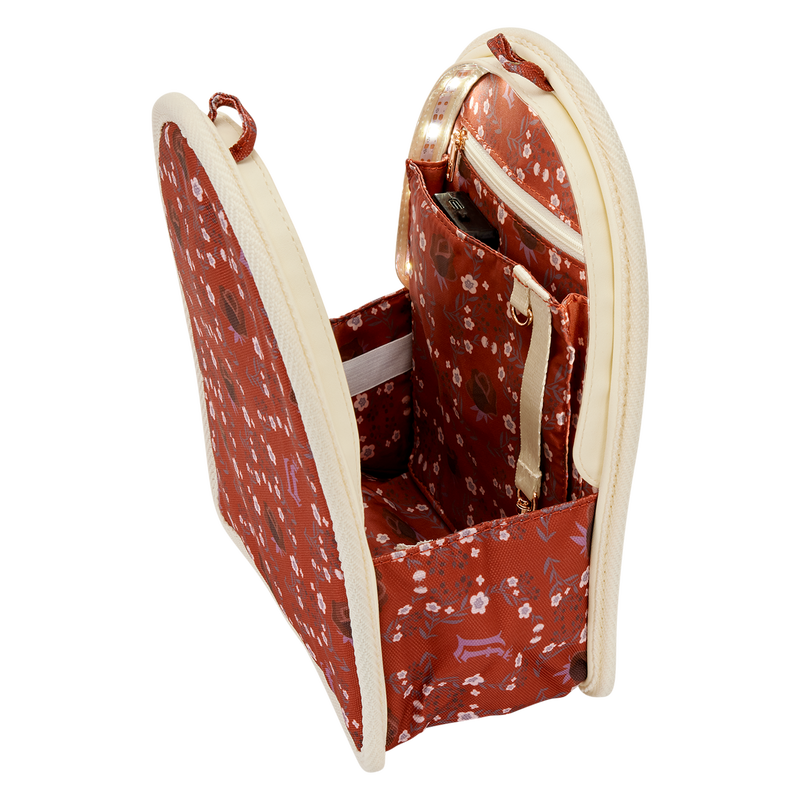 Loungefly Cream & Red Floral Light-Up Mini Backpack Bag Organizer Insert, , hi-res view 3