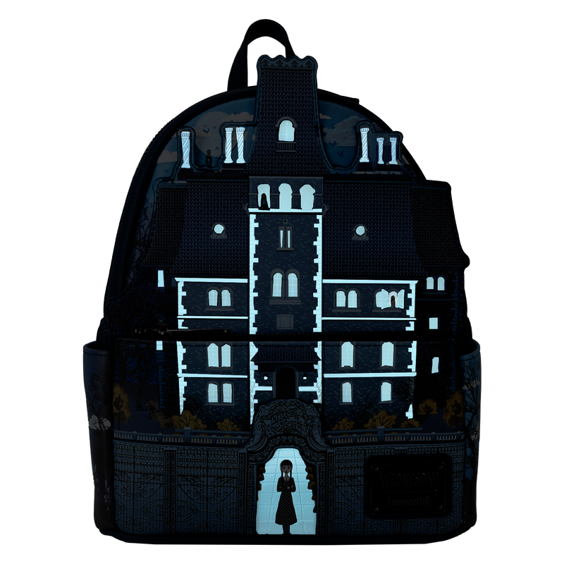 Wednesday Nevermore Academy Castle Glow Mini Backpack, , hi-res view 4