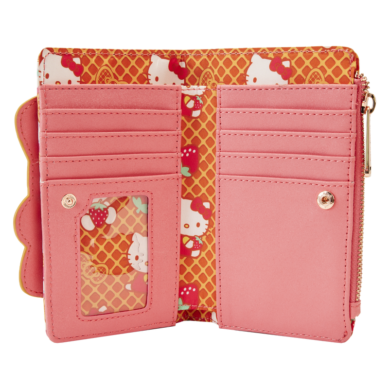 Hello Kitty Breakfast Waffle Flap Wallet, , hi-res image number 6