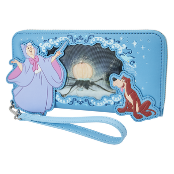 Cinderella Lenticular Princess Series Zip Around Wristlet Wallet, Image 2
