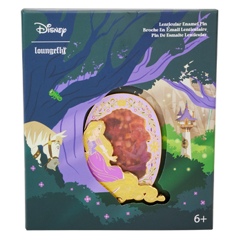 Tangled Rapunzel Princess Series 3" Collector Box Lenticular Pin, Image 1