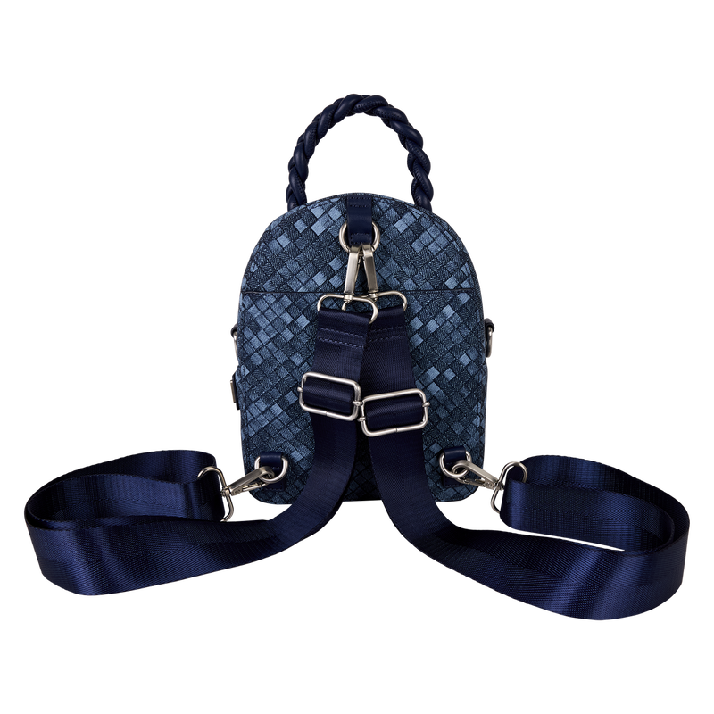 Loungefly Faux Denim Convertible Mini Backpack & Crossbody Bag, , hi-res view 4