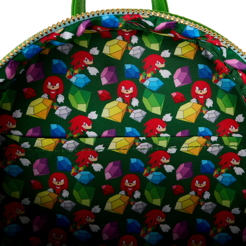 Sonic The Hedgehog Limited Edition Knuckles Emerald Glitter Mini Backpack, , hi-res view 7