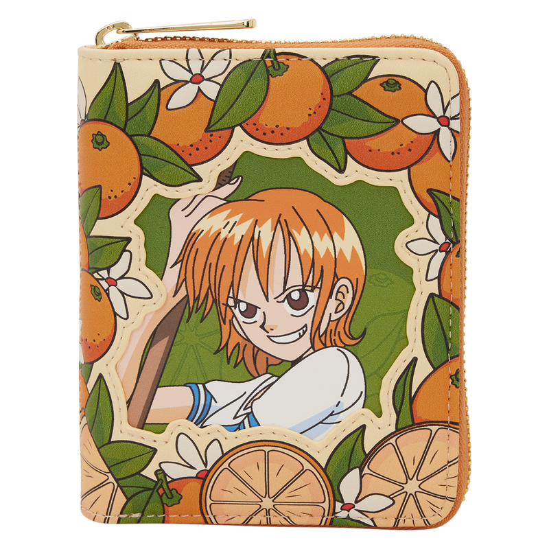 One Piece Exclusive Nami & Tangerines Zip Around Wallet, , hi-res view 1