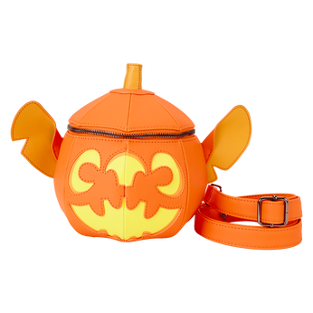 Stitch Pumpkin Head Figural Glow Crossbody Bag, Image 1