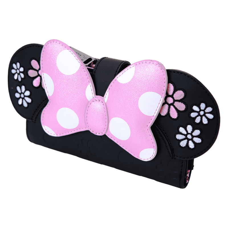 Minnie Mouse Floral Rock The Dots Flap Wallet, , hi-res view 3