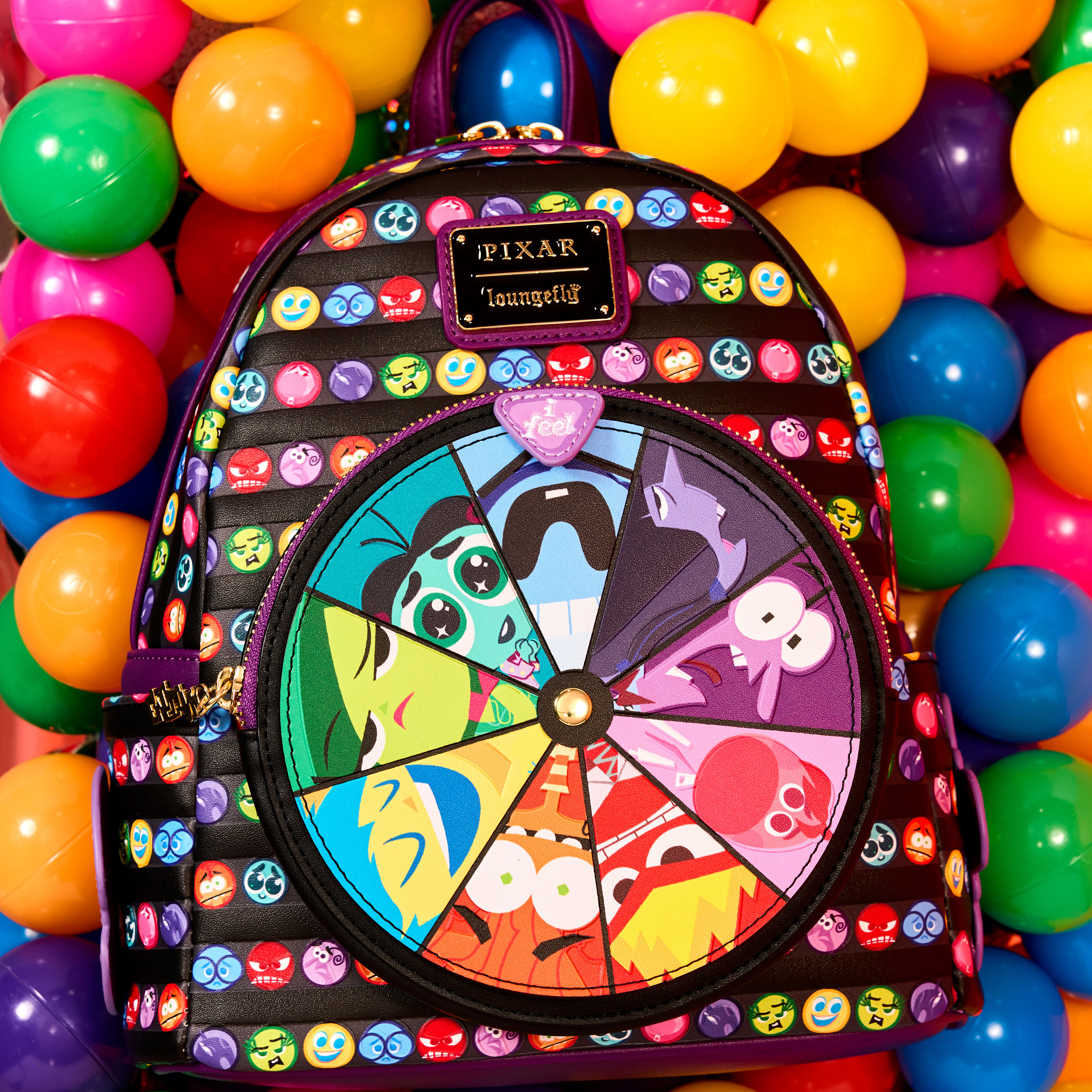 Inside Out 2 Core Memories Spinning Wheel Mini Backpack