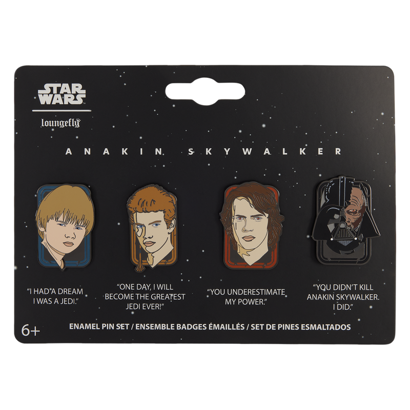 STAR WARS&trade; Exclusive Anakin Skywalker&trade; 4-Pack Pin Set, , hi-res view 1