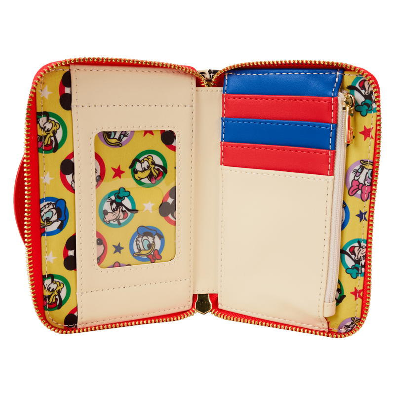 Mickey & Friends Classic All-Over Print Zip Around Wallet, , hi-res view 6