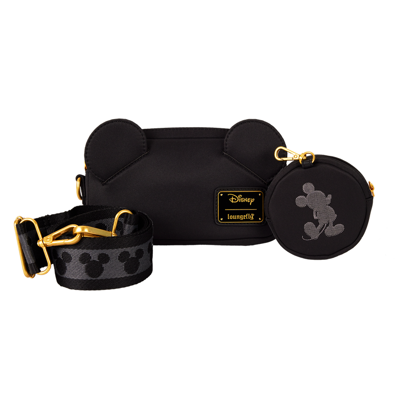 ★LOUNGEFLY★Mickey Mouse Crossbody Bag with Coin Bag Mickey Mouse Crossbody Mickey Mouse Nylon Sling Crossbody