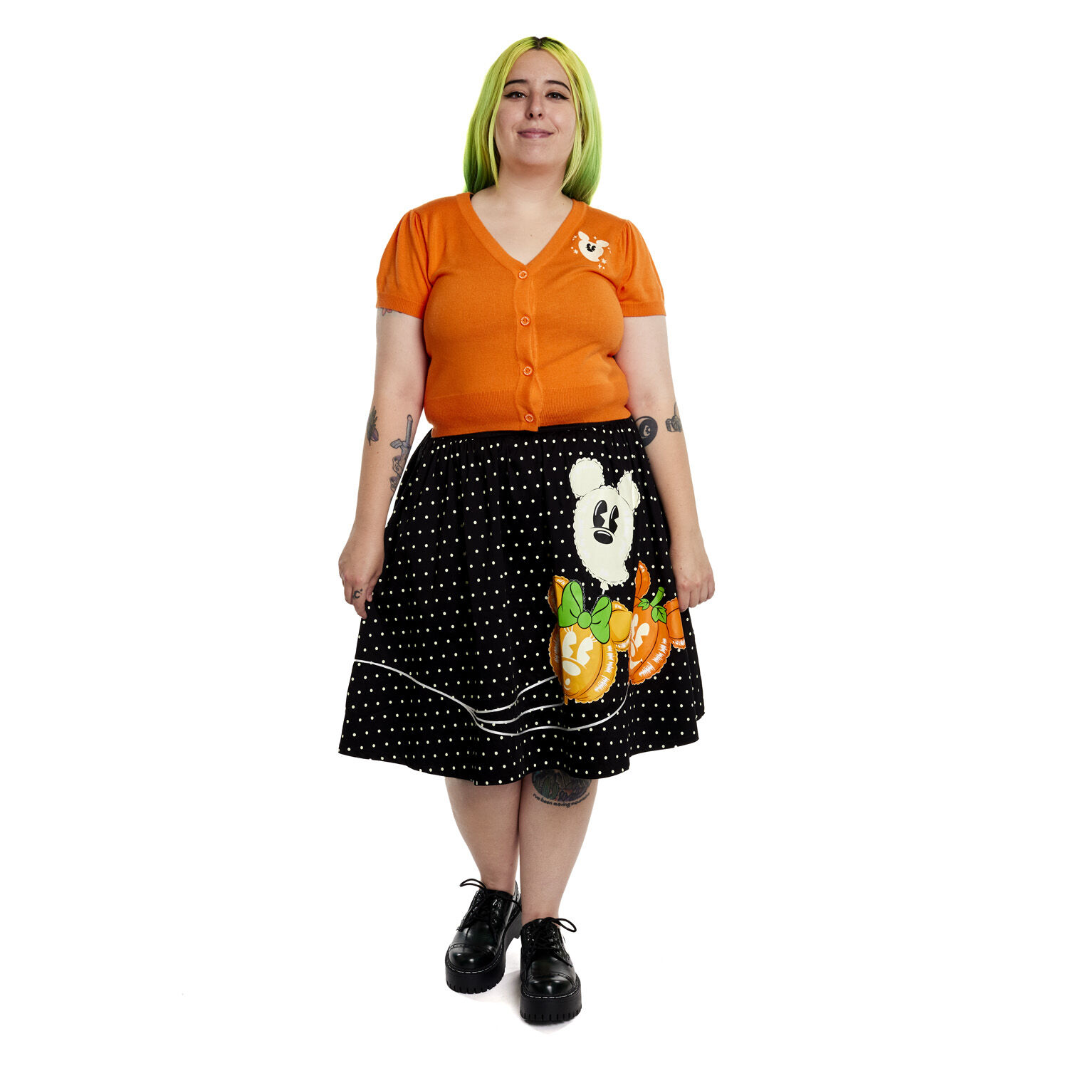 Stitch Shoppe Minnie Mouse Pumpkin Balloon Sandy Skirt