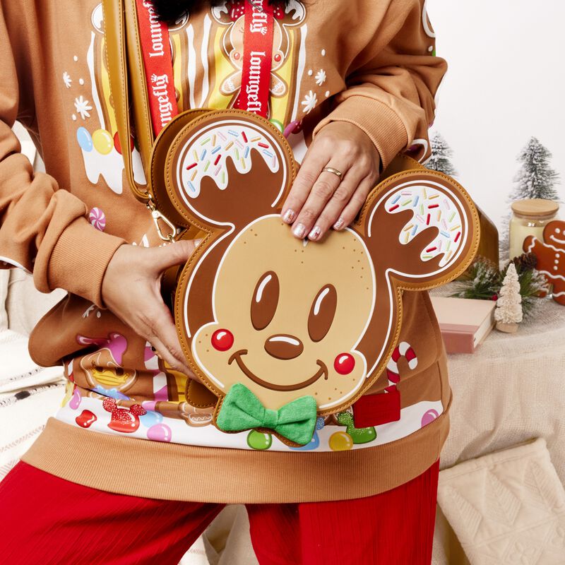 Mickey & Minnie Gingerbread Cookie Crossbody Bag, , hi-res view 2