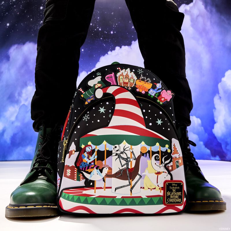 The Nightmare Before Christmas Town Carousel Glow Mini Backpack, , hi-res view 2
