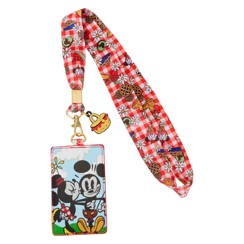 Mickey & Friends Picnic Lanyard With Card Holder, Image 1
