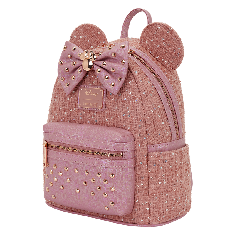 Minnie Mouse Exclusive Glitter Tweed Mini Backpack, , hi-res view 4