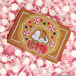 Peanuts Snoopy Gingerbread Wreath Scented Zip Around Wallet, , hi-res view 2