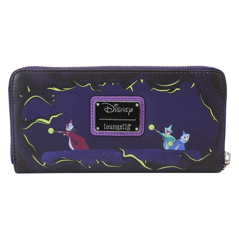 Maleficent Window Box Glow Zip Around Wristlet Wallet, , hi-res view 5